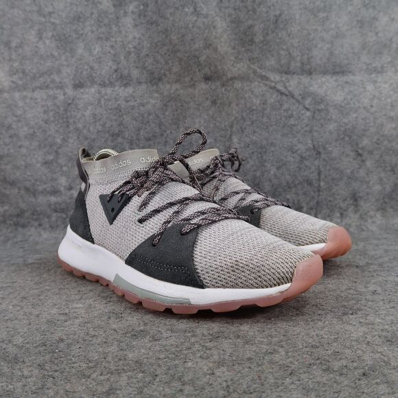 Adidas Shoes Women 6.5 Athletic Trail Running Quesa Cloudfoam Casual Active Gray - Picture 1 of 13